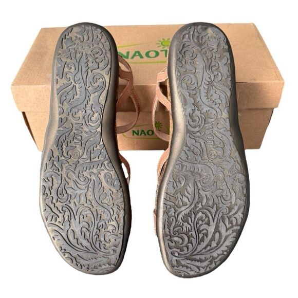 Naot Dorith Latte Brown Leather Sandal Size 38 U.S. Size 7 - Picture 9 of 12